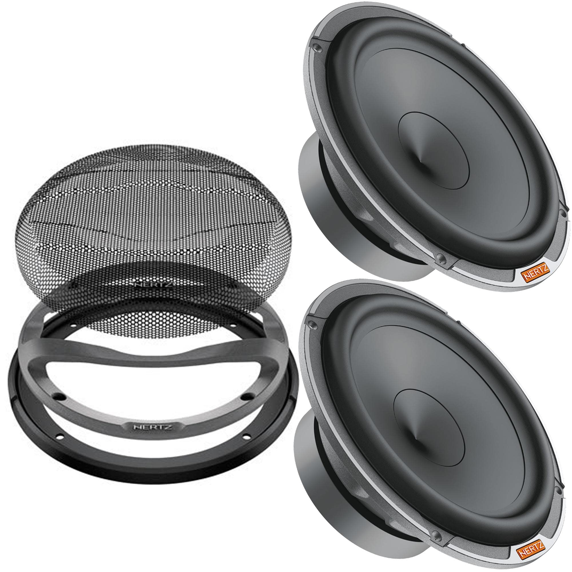HERTZ - MP 165P.3 Millie Pro Series 3 Ohm 180 W Peak Mid-Bass Driver Speakers, Pair, with MPG 165.3 Pro Grilles HERTZ - MP 165P.3 Millie Pro Series 3 Ohm 180 W Peak Mid-Bass Driver Speakers, Pair, with MPG 165.3 Pro Grilles